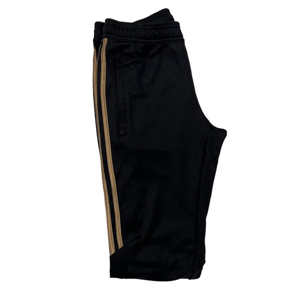 ADIDAS BLACK AND GOLD CLIMACOOL SWEATS - Picture 2 of 6